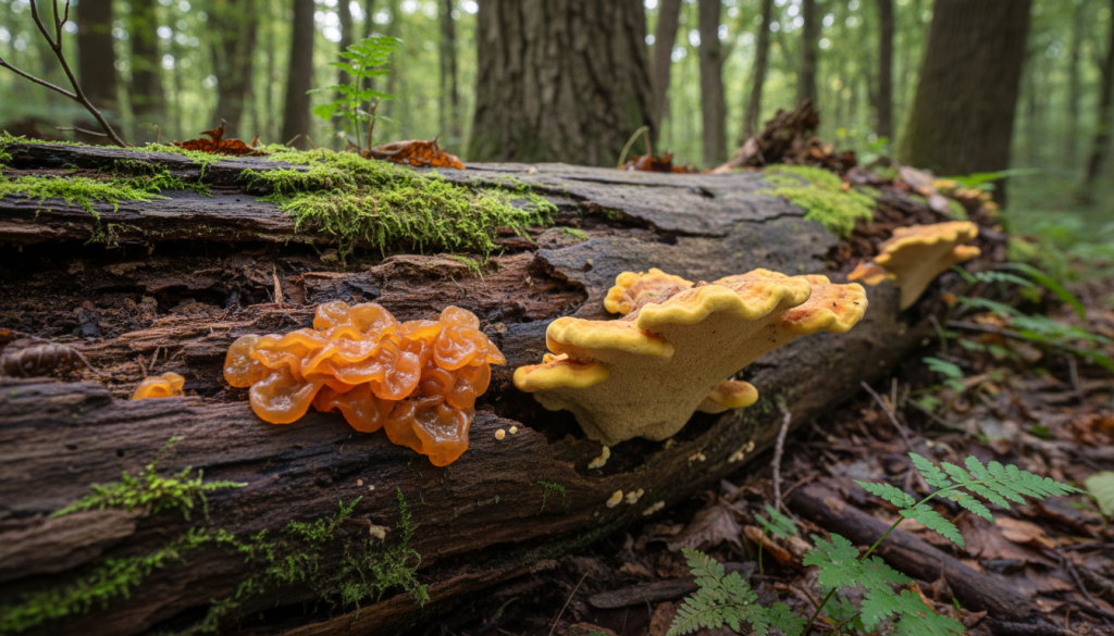 découvrez le rôle essentiel du champignon orange sur bois mort dans l'écosystème forestier et son impact sur la décomposition et la biodiversité.